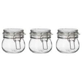 IKEA Korken Saydam Cam 13 cl Kapaklı Kavanoz