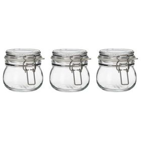 IKEA Korken Saydam Cam 13 cl Kapaklı Kavanoz