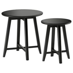IKEA Kragsta Siyah Sehpa Seti