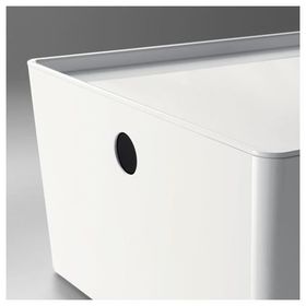 IKEA Kuggıs Beyaz 26x35x15 cm Kapaklı Kutu