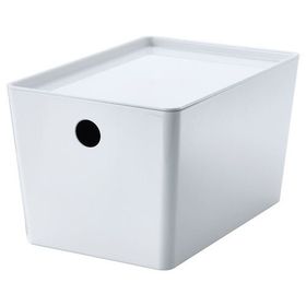 IKEA Kuggıs Beyaz 26x35x15 cm Kapaklı Kutu
