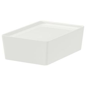 IKEA Kuggıs Beyaz 26x35x15 cm Kapaklı Kutu