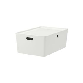 IKEA Kuggıs Beyaz 37x54x21 cm Kapaklı Kutu