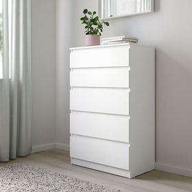 IKEA Kullen Beyaz 70x112 cm 5 Çekmeceli Şifonyer