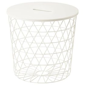 IKEA Kvıstbro Beyaz 44 cm Saklama Bölmeli Sehpa
