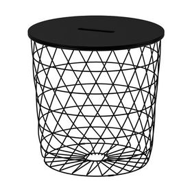 IKEA Kvistbro Siyah 44 cm Saklama Bölmeli Sehpa