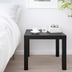IKEA Lack Siyah 55x55 cm Yan Sehpa