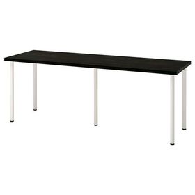 IKEA LAGKAPTEN/ADILS çalışma masası, venge-beyaz, 140x60 cm