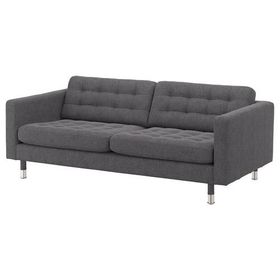 IKEA Landskrona 3'lü Gunnared Koyu Gri Kanepe