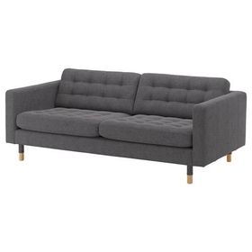 IKEA Landskrona 3'lü Gunnared Koyu Gri Kanepe