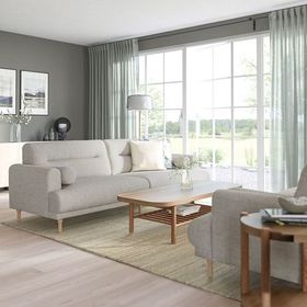 IKEA Langaryd Lejde Açık Gri 3'lü Kanepe
