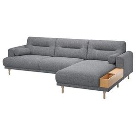 IKEA Langaryd Lejde Gri-Siyah 2'li Kanepe