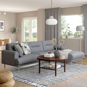 IKEA Langaryd Lejde Gri-Siyah 2'li Kanepe