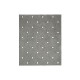 IKEA LEN 133x160 cm Gri Noktalı Çocuk Halısı