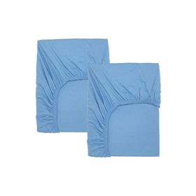 IKEA Len Açık Mavi 60x120 cm Lastikli Bebek Çarşafı