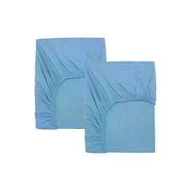 IKEA Len Açık Mavi 60x120 cm Lastikli Bebek Çarşafı