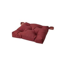 IKEA Malinda 40/35x38x7 cm Koyu Kahverengi-Kırmızı Sandalye Minderi