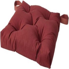 IKEA Malinda 40/35x38x7 cm Koyu Kahverengi-Kırmızı Sandalye Minderi