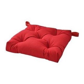 IKEA Malinda 40/35x38x7 cm Parlak Kırmızı Sandalye Minderi