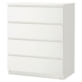 IKEA Malm Beyaz 80x100 cm 4 Çekmeceli Şifonyer