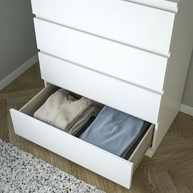 IKEA Malm Beyaz 80x100 cm 4 Çekmeceli Şifonyer
