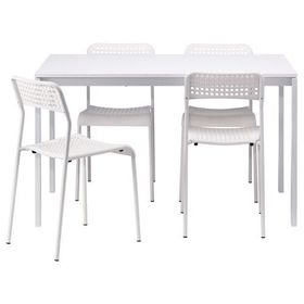 IKEA Melltorp Adde Beyaz Yemek Masası Ve Sandalye Seti
