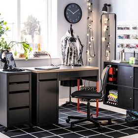 IKEA Mıcke Venge 35x75 cm Tekerlekli Keson
