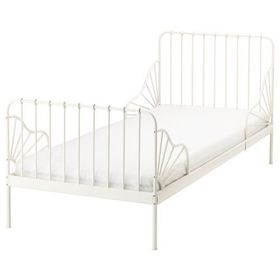 IKEA Mınnen Luröy Beyaz 80x200 cm Uzayabilen Çocuk Karyolası