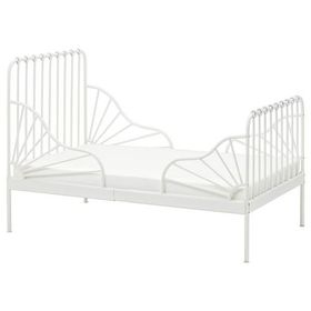 IKEA Mınnen Luröy Beyaz 80x200 cm Uzayabilen Çocuk Karyolası