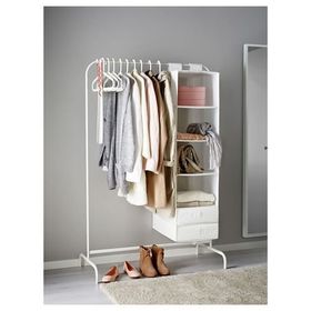 IKEA Mulıg Beyaz 99x151 cm Ayaklı Askılık