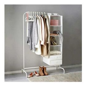 IKEA Mulıg Beyaz 99x151 cm Ayaklı Askılık