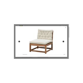 IKEA Nammarö Açık Kahverengi Modüler Bahçe Kanepe Oturma Bölmesi