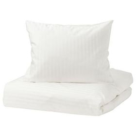 IKEA Nattjasmin 150x200/50x60 cm Beyaz Tek Kişilik Nevresim Seti