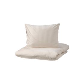 IKEA Nattjasmin 240x220/50x60 cm Açık Bej Çift Kişilik Nevresim Seti