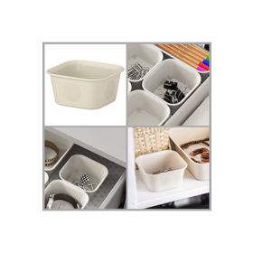 IKEA Nojig 10x10x5 cm Bej Kutu