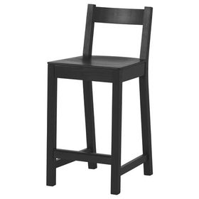 IKEA Nordviken 62 cm Siyah Bar Sandalyesi