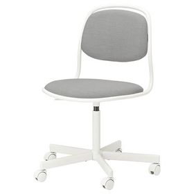 IKEA Örfjall Beyaz Vissle Açık Gri Çalışma Sandalyesi