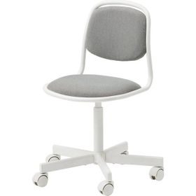 IKEA Örfjall Beyaz Vissle Açık Gri Çocuk Çalışma Sandalyesi