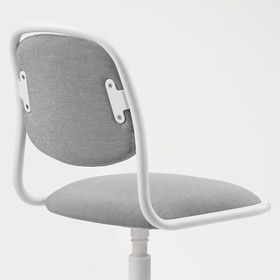 IKEA Örfjall Beyaz Vissle Açık Gri Çocuk Çalışma Sandalyesi