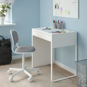 IKEA Örfjall Beyaz Vissle Açık Gri Çocuk Çalışma Sandalyesi