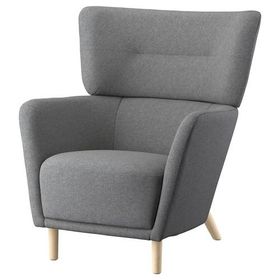 IKEA Oskarshamn Tibbleby Bej-Gri Tekli Koltuk
