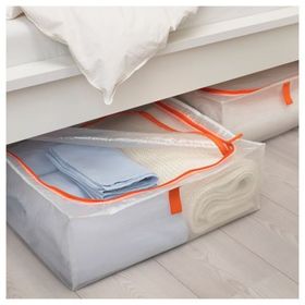IKEA Parkla Beyaz-Turuncu Saklama Kutusu