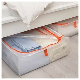 IKEA Parkla Beyaz-Turuncu Saklama Kutusu