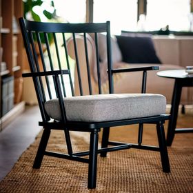 IKEA Persbol Siyah Tibbleby Bej Gri Tekli Koltuk
