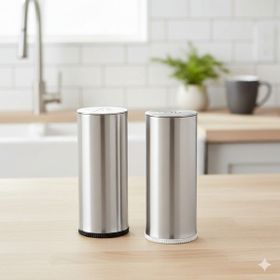IKEA Plats Paslanmaz Çelik 7 CM 2 Parça Tuzluk Karabiberlik