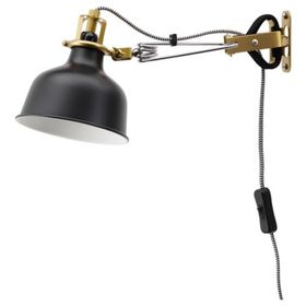 IKEA Ranarp Siyah Duvar Lambası