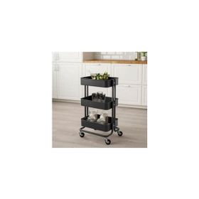 IKEA Raskog Siyah 35x45x78 cm Servis Arabası