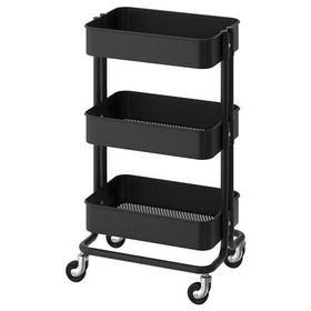 IKEA Raskog Siyah 35x45x78 cm Servis Arabası