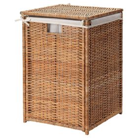 IKEA Rattan Çamaşır Sepeti 80 lt Naturel Kirli Çamaşır Sepeti