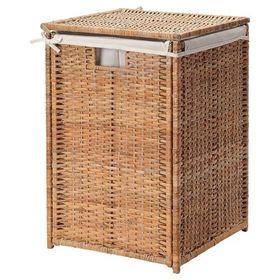 IKEA Rattan Çamaşır Sepeti 80 lt Naturel Kirli Çamaşır Sepeti